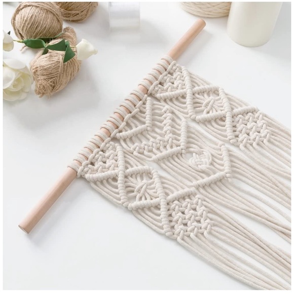 Macrame Triple Hanging Planter Wall Home Decor 30” - Picture 5 of 7